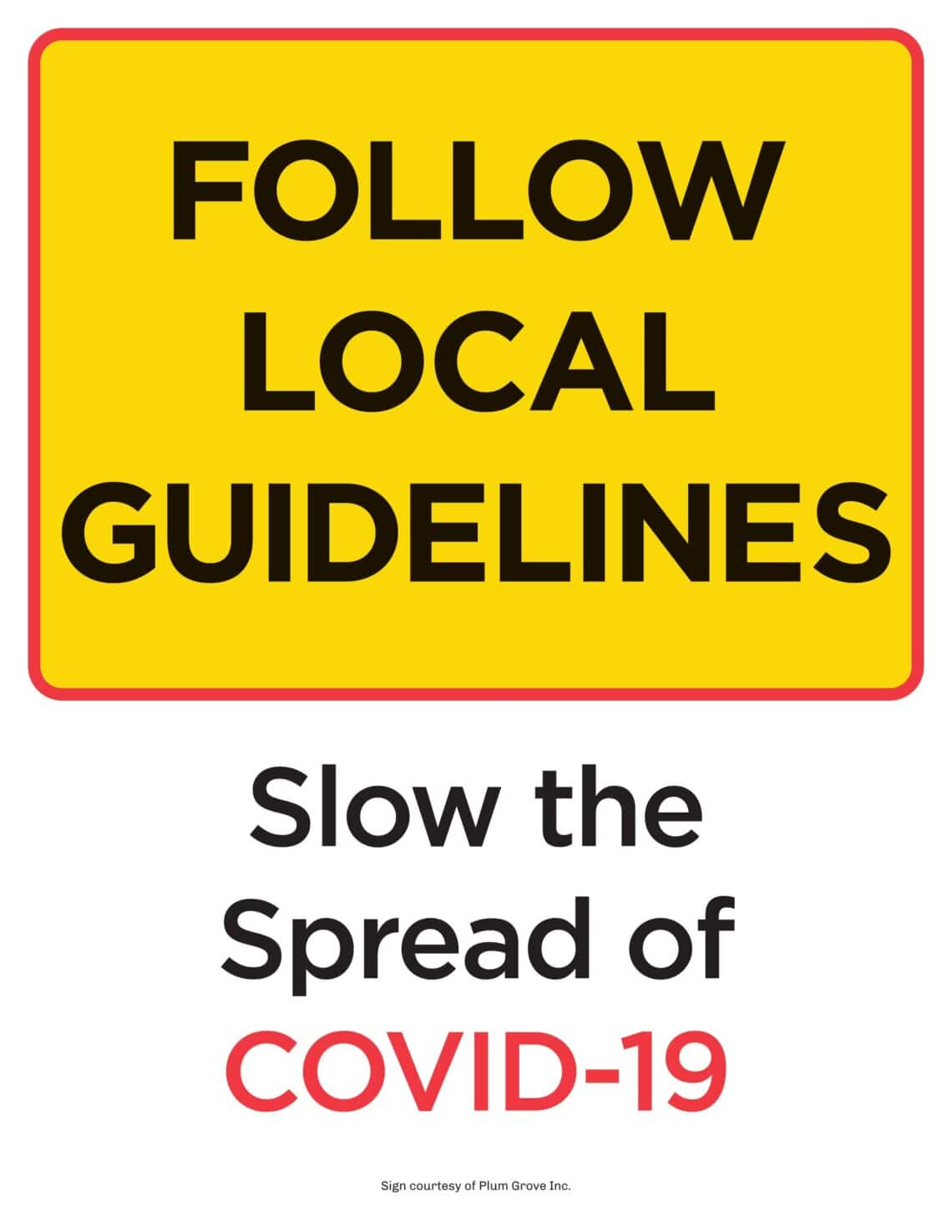Covid-19 Free PDF Signs &amp; Posters - Edupstairs