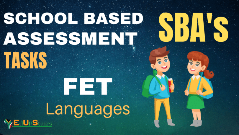 FET Languages School Based Assessment (SBA) Tasks